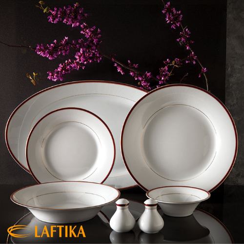 طراحی ارگونومیک سرویس چینی زرین شهرزاد طرح سپینود ارغوانی 6 نفره 35 پارچه
