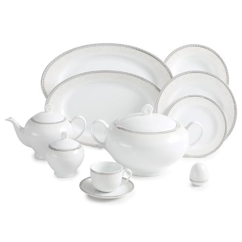 کیفیت سرویس غذاخوری ریوا پلاتینی چینی زرین 12 نفره