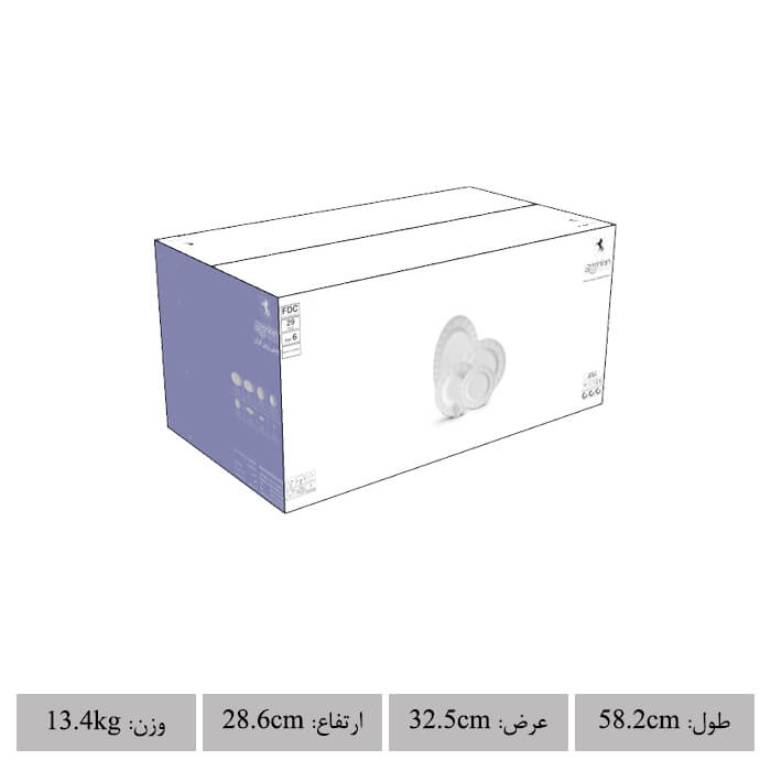 مشخصات سرویس پسته چینی زرین نئوکلاسیک
