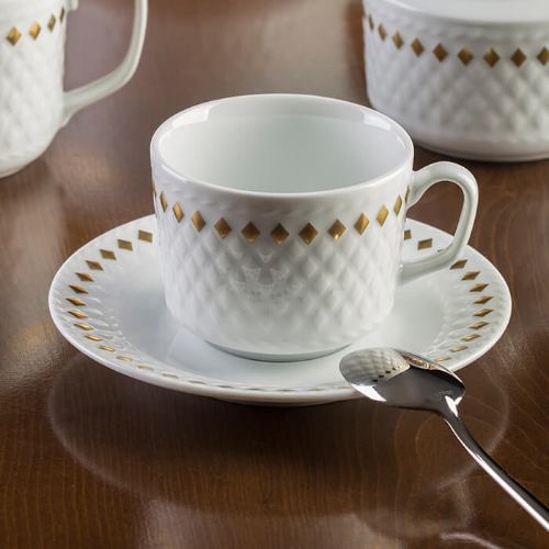 خرید سرویس چینی 12 پارچه چای خوری رادیانس چینی زرین گلدن ری
