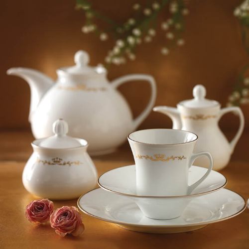 خرید چینی زرین سرویس 12 نفره شهرزاد چینی زرین طرح کوئین