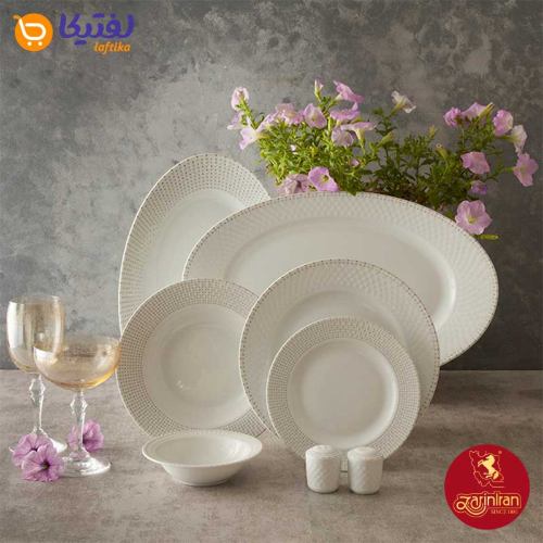 سرویس چینی زرین رادیانس طرح لیون 6 نفره 28 پارچه