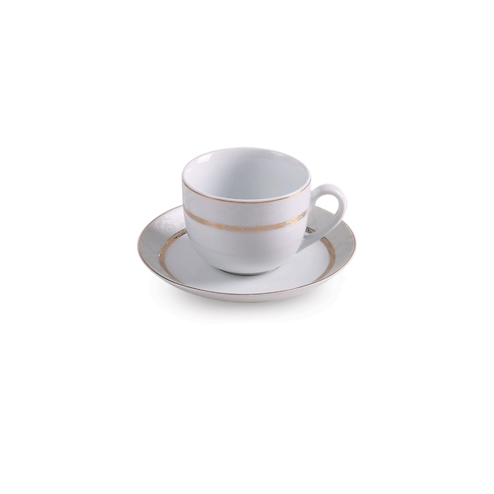سرویس 12 پارچه چای خوری ایتالیا اف طرح هدیه طلایی