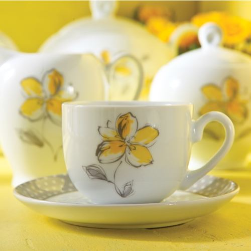 سرویس چایخوری والنسیا زرد