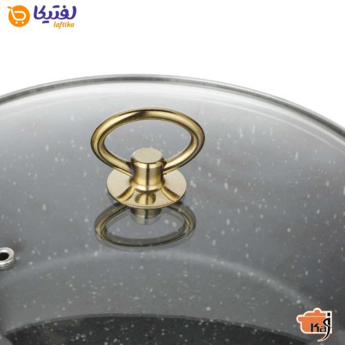 درب-قابلمه-گرانیتی-9-پارچه-کاج-نچسب-مدل-فلورا