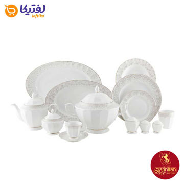 قیمت وخرید سرویس چینی زرین 103 پارچه کامل کاررا گلد