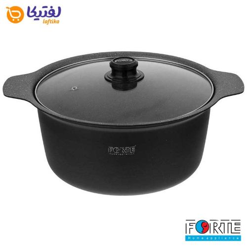 قابلمه گرانیتی کاترینا مدل فورته مشکی سایز 32