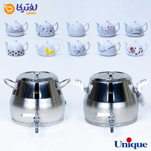 کتری و قوری 5 لیتر طرح ترک یونیک UN-7297