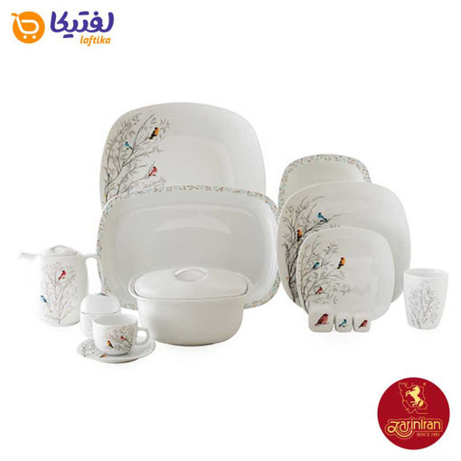 سرویس رسپینا 12 نفره چینی زرین کواترو 98 پارچه