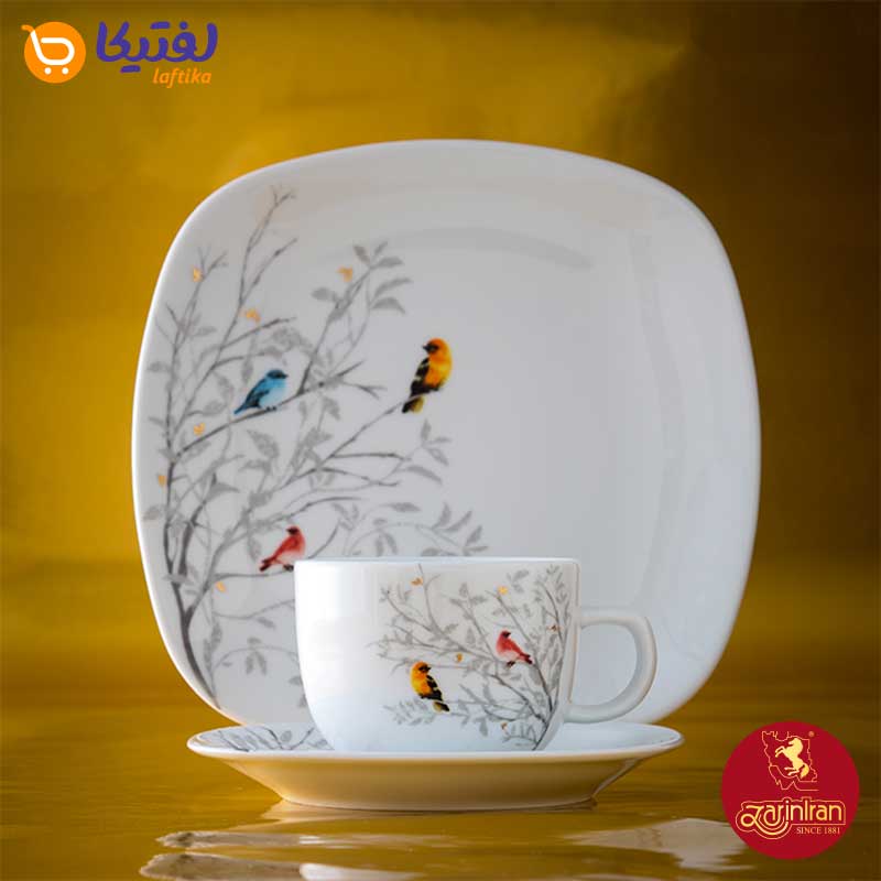 قیمت سرویس غذاخوری چینی زرین ایتالیا اف طرح رسپینا 12 نفره
