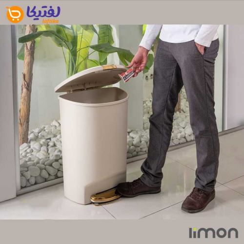 قیمت و خرید سطل پدال دار 50 لیتری لیمون