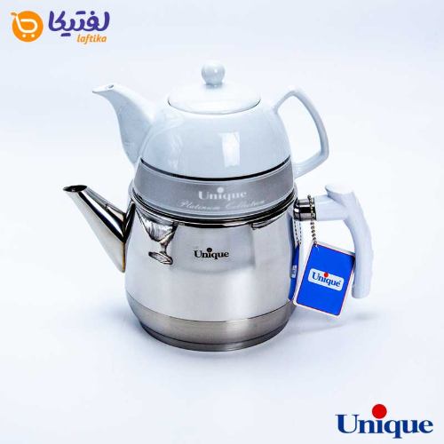 ست کتری و قوری تک دسته استیل یونیک UN-7285