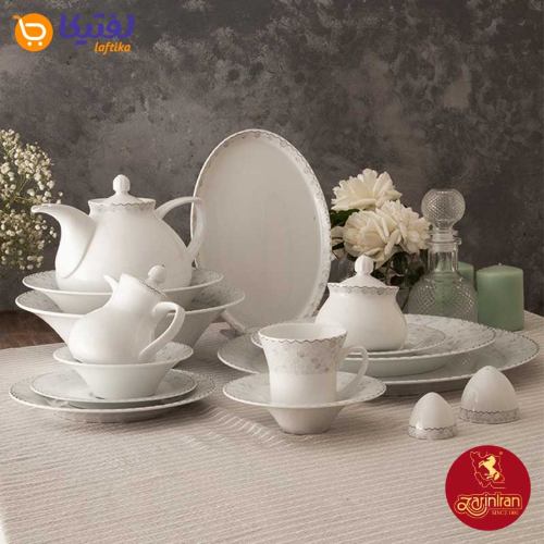قیمت سرویس چینی زرین شهرزاد طرح هانیکام 12 نفره