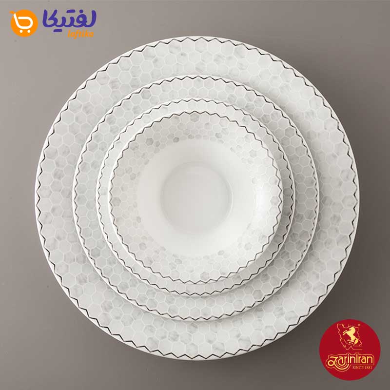 مشخصات سرویس چینی زرین شهرزاد طرح هانیکام