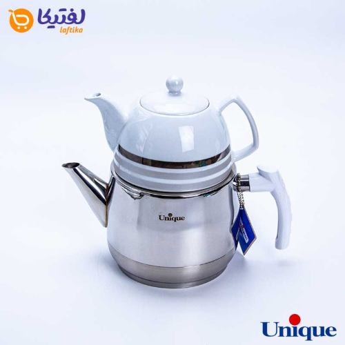 ست کتری و قوری تک دسته استیل یونیک UN-7285