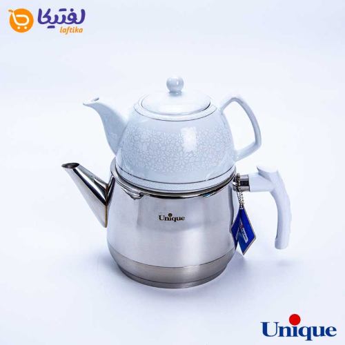 ست کتری و قوری تک دسته استیل یونیک UN-7285