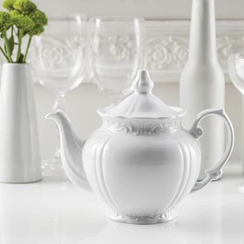 قوری چینی زرین چهار ترک طرح زرین