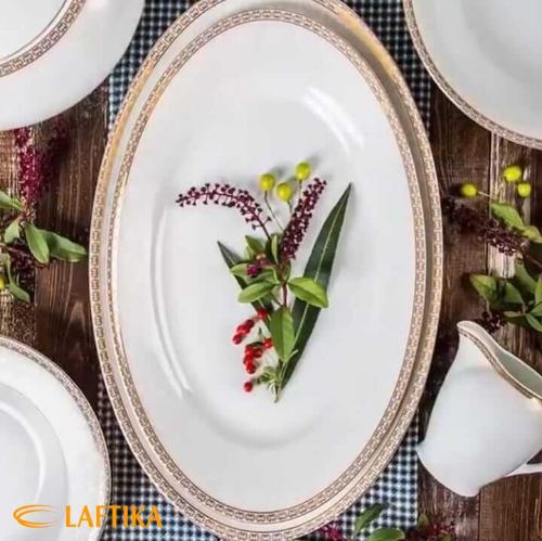 خرید سرویس ریوا طلایی چینی زرین با قیمت مناسب