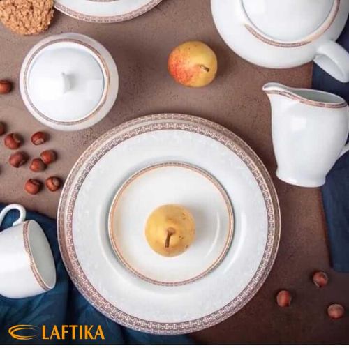 بهترین قیمت سرویس ریوا طلایی چینی زرین
