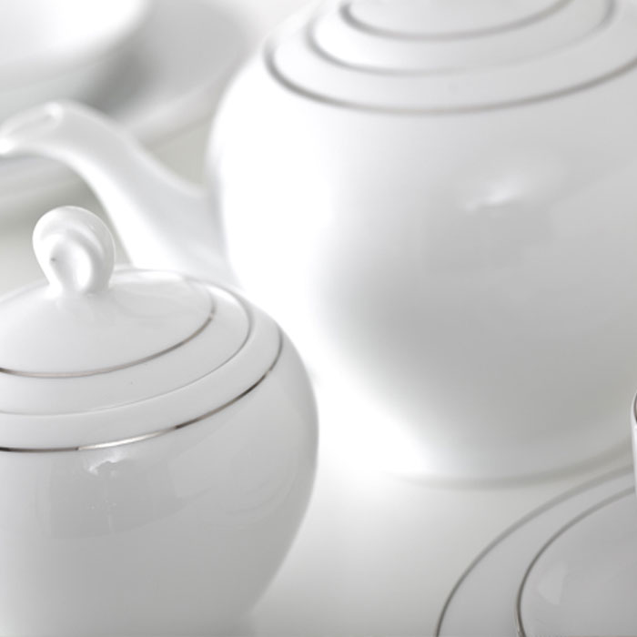 سرویس چینی زرین چای خوری 17 پارچه رویه آرایی ایتالیا اف مدل سمن