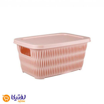 سبد-مستطیل-درب-دار-طرح-بامبو-لیمون-سایز-3-صورتی