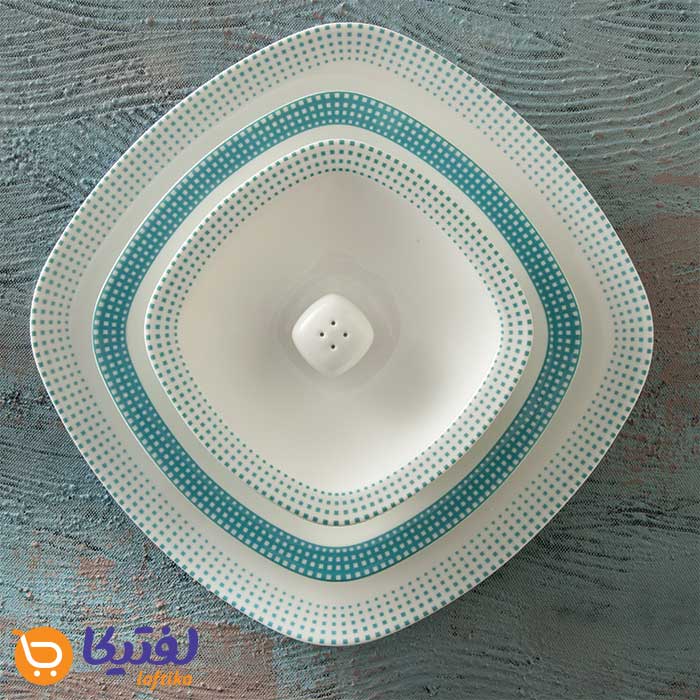 قیمت سرویس غذاخوری فیروزه ای مون بلان چینی زرین