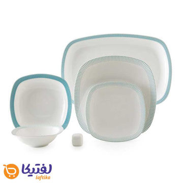 خریدسرویس غذاخوری فیروزه ای مون بلان چینی زرین
