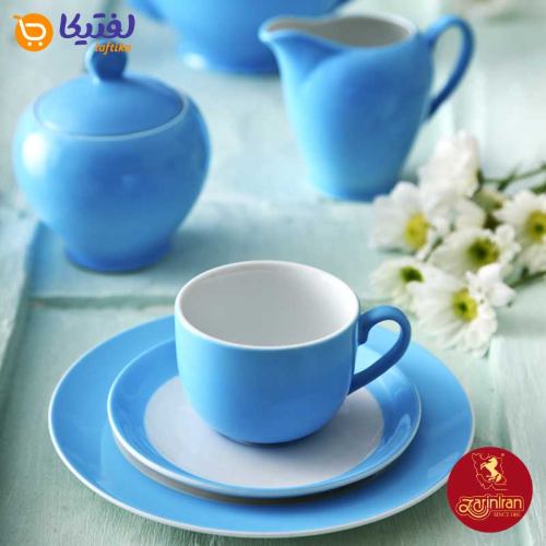 چینی زرین سرویس 12 پارچه چای خوری ایتالیا اف طرح آسمان