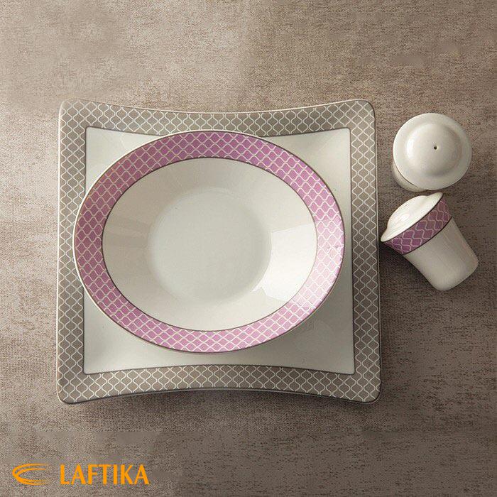 بهترین قیمت سرویس غذاخوری ساتین چینی زرین