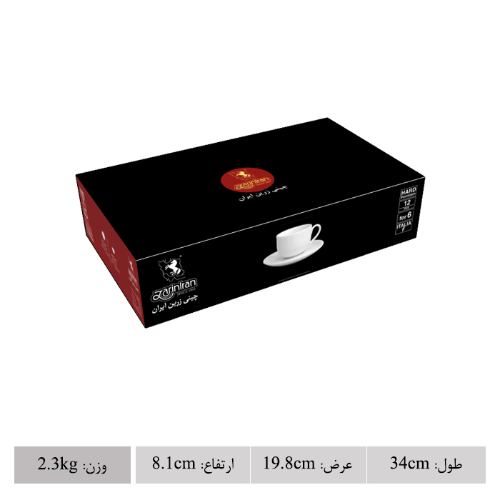 اقلام سرویس چای‌خوری پسته چینی زرین