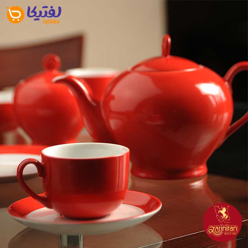 خرید سرویس چای‌خوری گیلاس چینی زرین