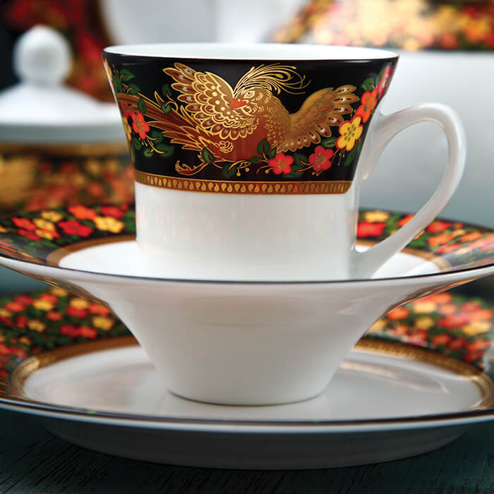 طراحی ارگونومیک سرویس چینی 108 پارچه کامل غذاخوری شهرزاد چینی زرین سیمرغ