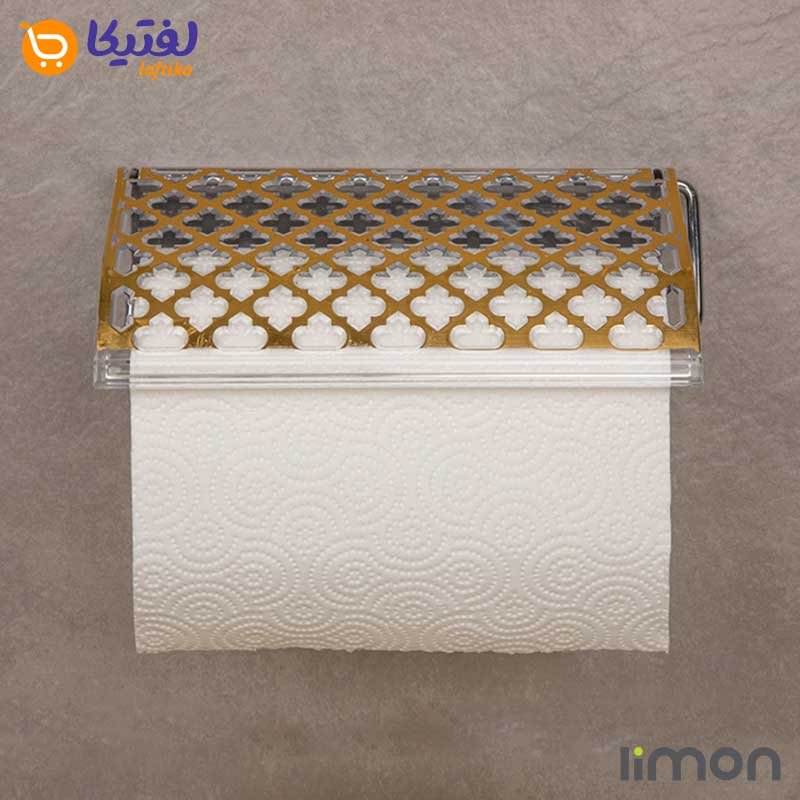 جا دستمال رولی دیواری بزرگ طرح گل لیمون