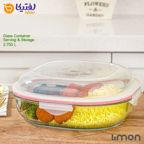 ظرف شیشه ای لیمون دربدار با کیفیت تضمینی