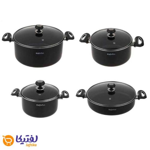 سرویس-8-پارچه-کاج-تفلون-مدل-روژان-مشکی