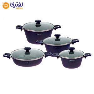 سرویس قابلمه با کیفیت کاج نچسب نورا 8 پارچه