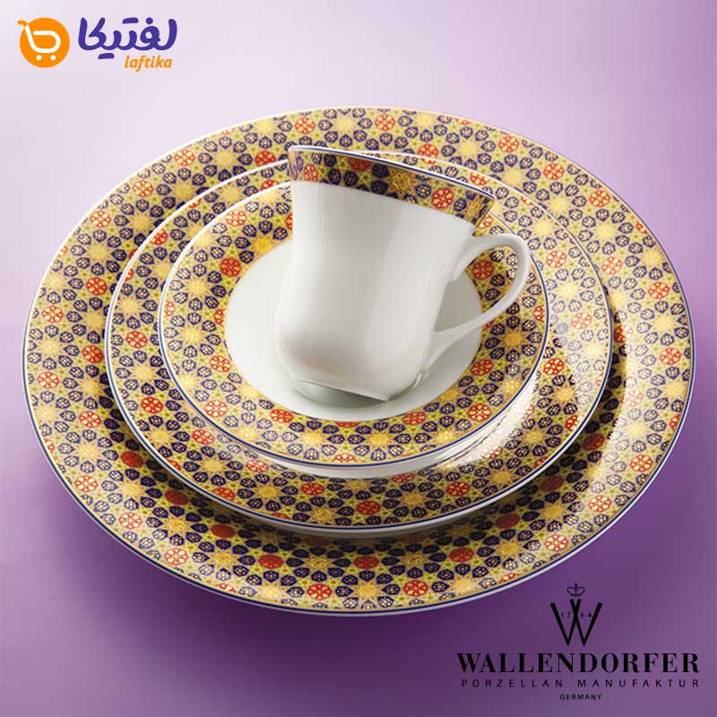 چیدمان سرویس-صوفی-والندورفر-Wallendorfer-شهرزاد-چینی-زرین-12-نفره-108-پارچه