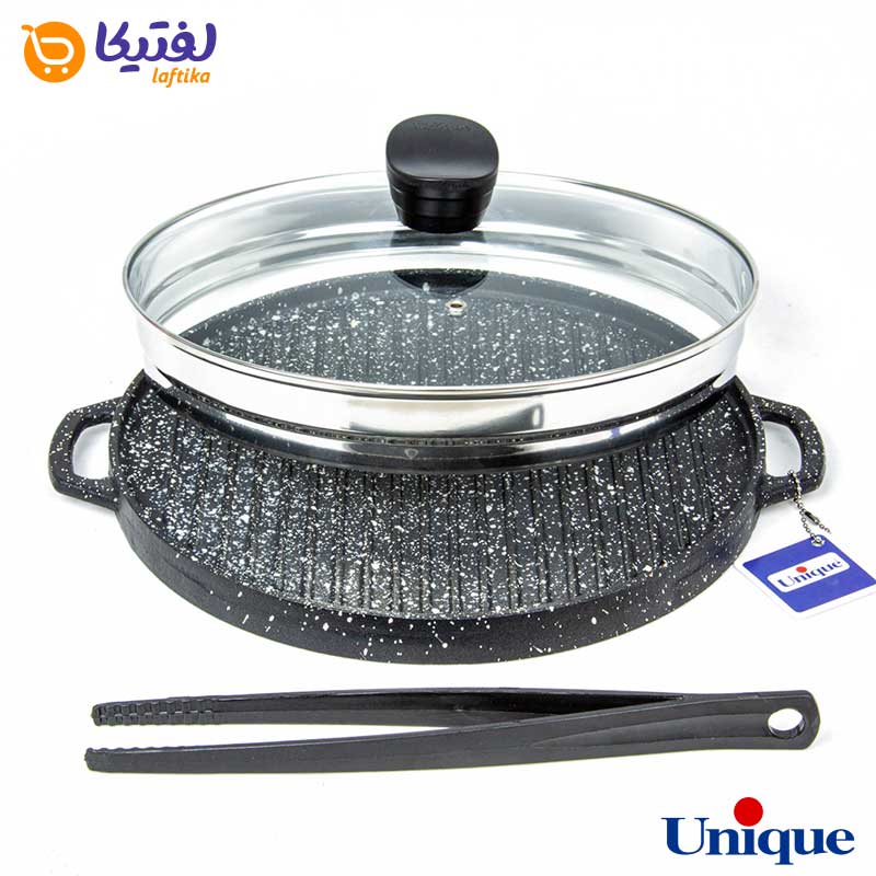 تابه گریل چدنی یونیک درب دار UN-6007ر