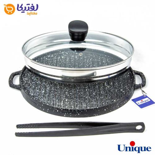 تابه گریل چدنی یونیک درب دار UN-6007ر