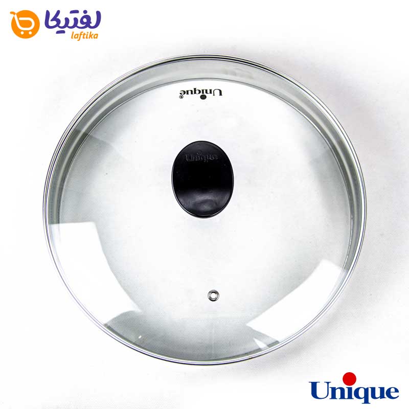 تابه گریل چدنی یونیک درب دار با زیره چوبی UN-6001