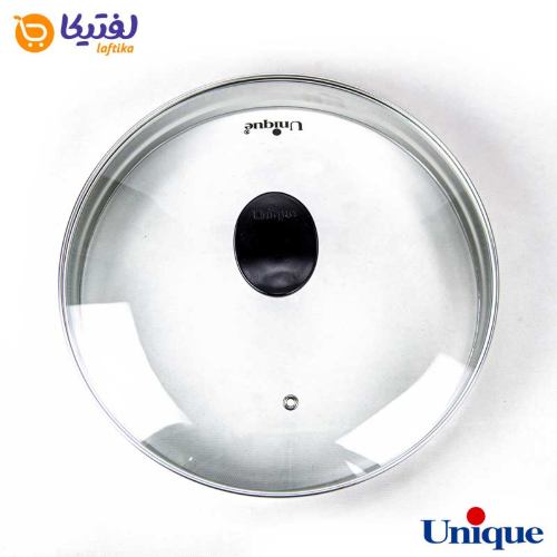 تابه گریل چدنی یونیک درب دار با زیره چوبی UN-6001