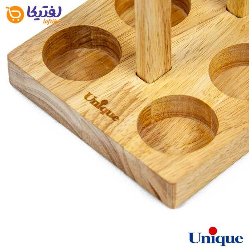 ظرف ادویه چوبی یونیک یک طبقه 6 تایی UN-1504