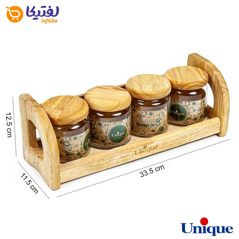 ابعاد پا سماوری چوبی یونیک UN-6133