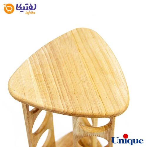 ست جا ادویه ای گردان چوبی یونیک مثلثی 12 تایی UN-6113