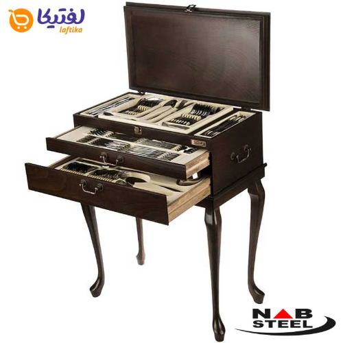 خرید کامل ترین سرویس قاشق چنگال برند ناب استیل