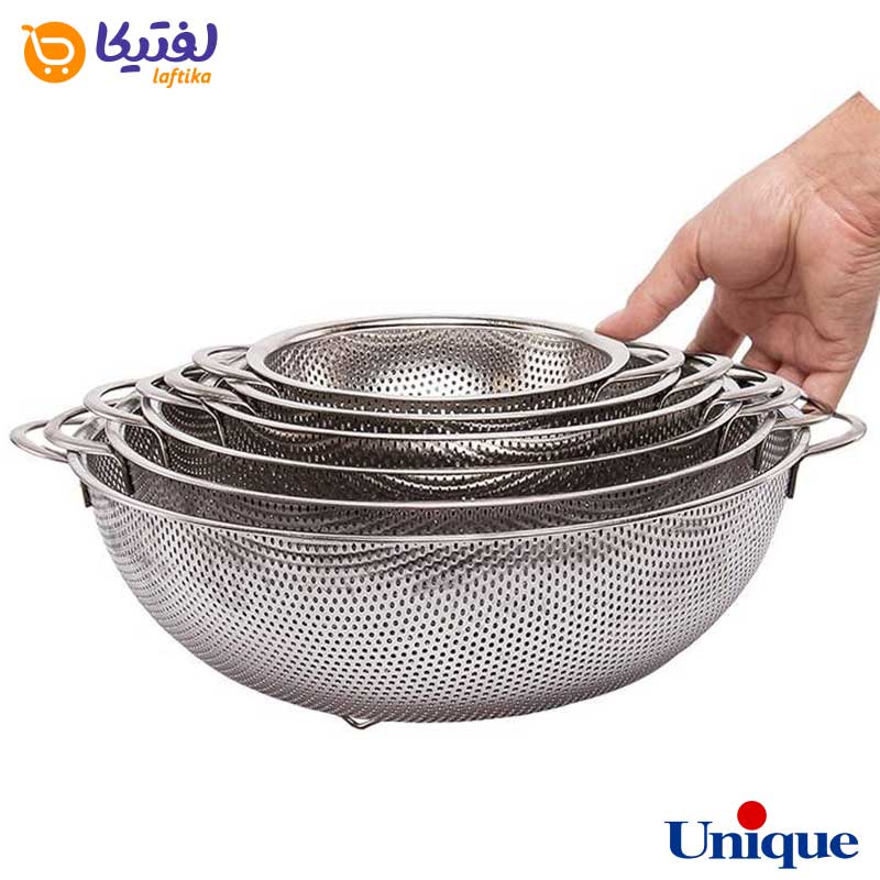 آبکش 6 پارچه پانچی دو دسته یونیک UN-4055