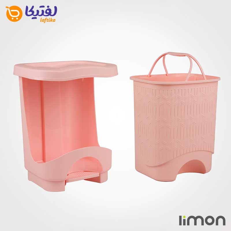 سطل 4 گوش طرح بامبو لیمون سایز کوچک (3لیتری)