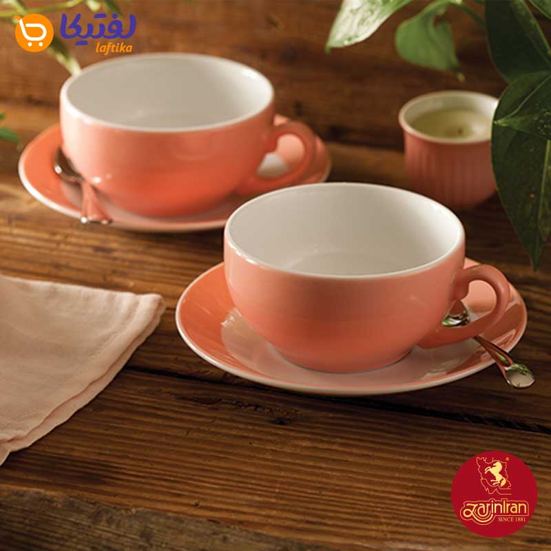 چینی-زرین-فنجان-ونعلبکی-کاپوچینو،-لاته-ماربل