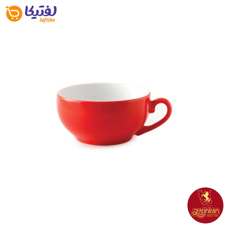 فنجان کاپوچینو لاته چینی زرین ایتالیا اف طرح گیلاس 2 پارچه