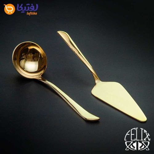 سرویس قاشق چنگال فیلیکس طلایی 157 پارچه مدل 145MW